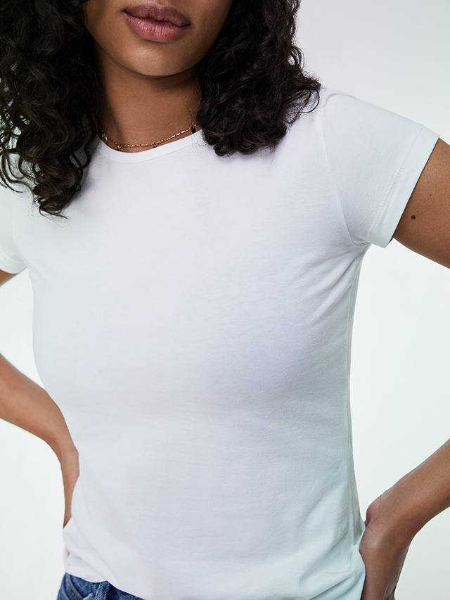 Baukjen Essentials Organic Cotton Slim Fit T-Shirt, Pure White
