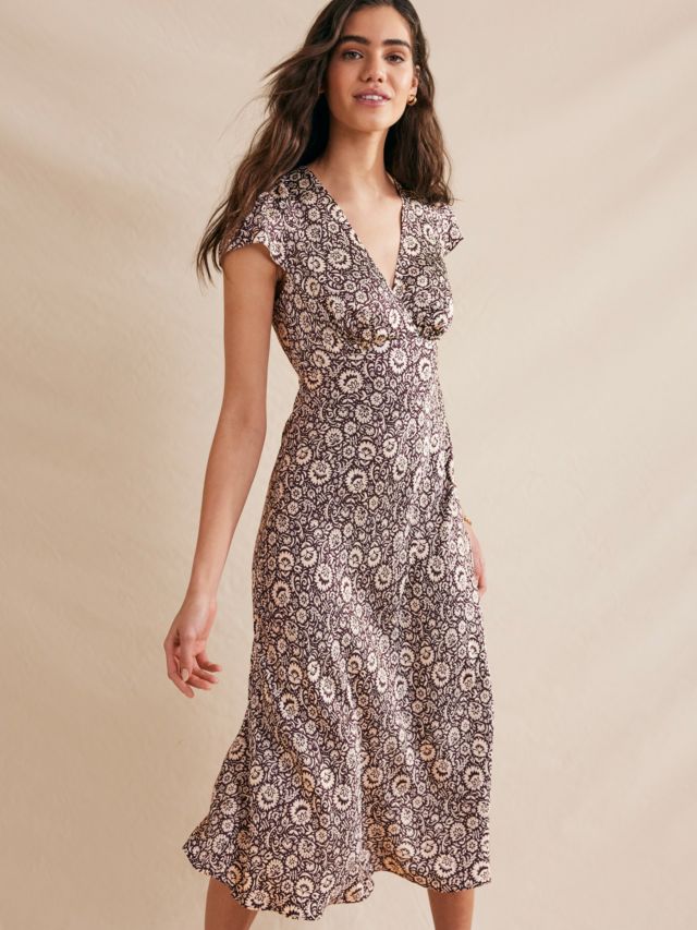 Floral midi outlet tea dress uk