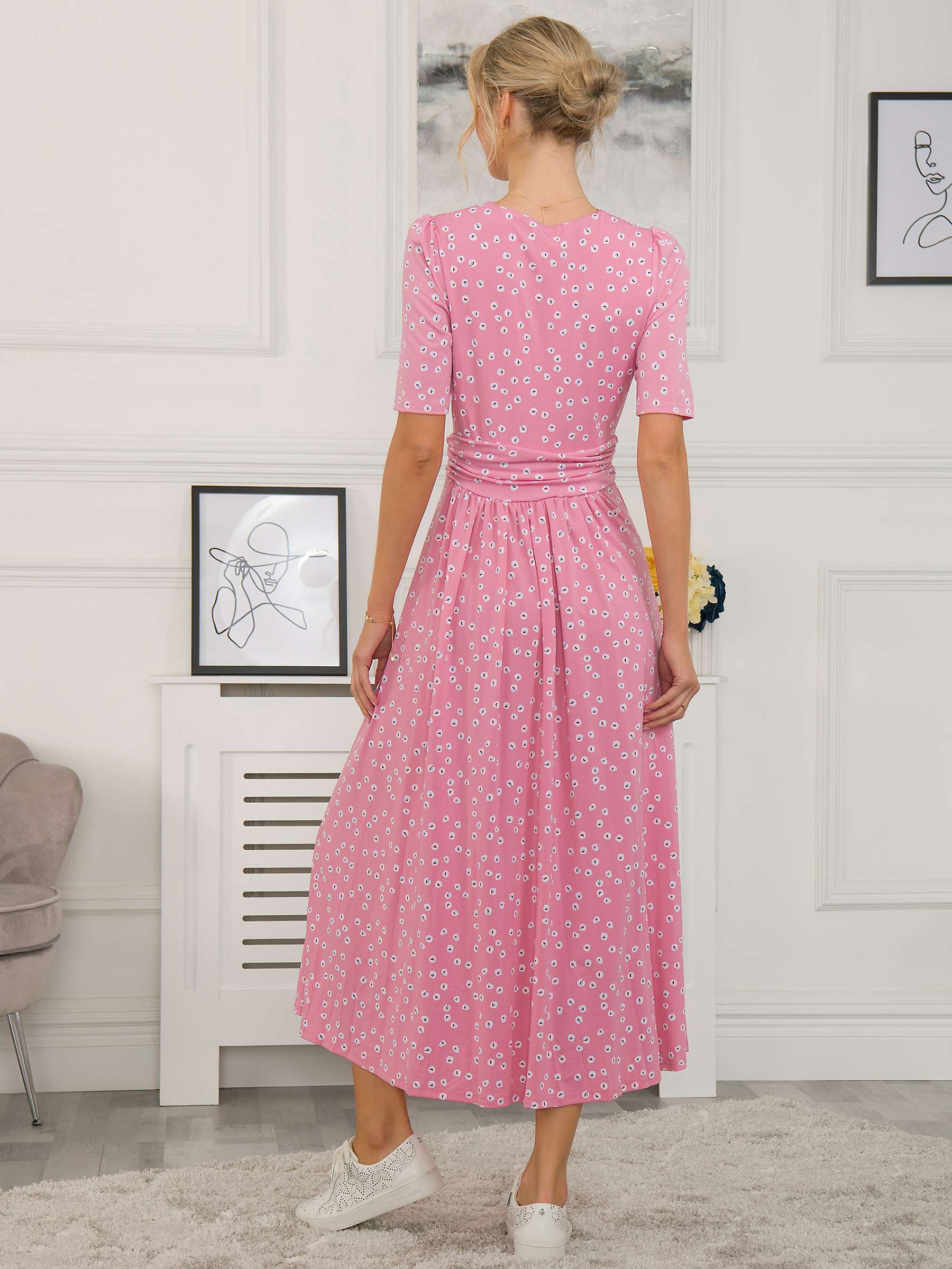 Buy Jolie Moi Racquel Spot Jersey Maxi Dress Online at johnlewis.com