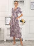 Jolie Moi Reece Geometric Print Maxi Dress, Pink, Pink