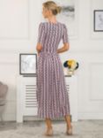 Jolie Moi Reece Geometric Print Maxi Dress, Pink, Pink