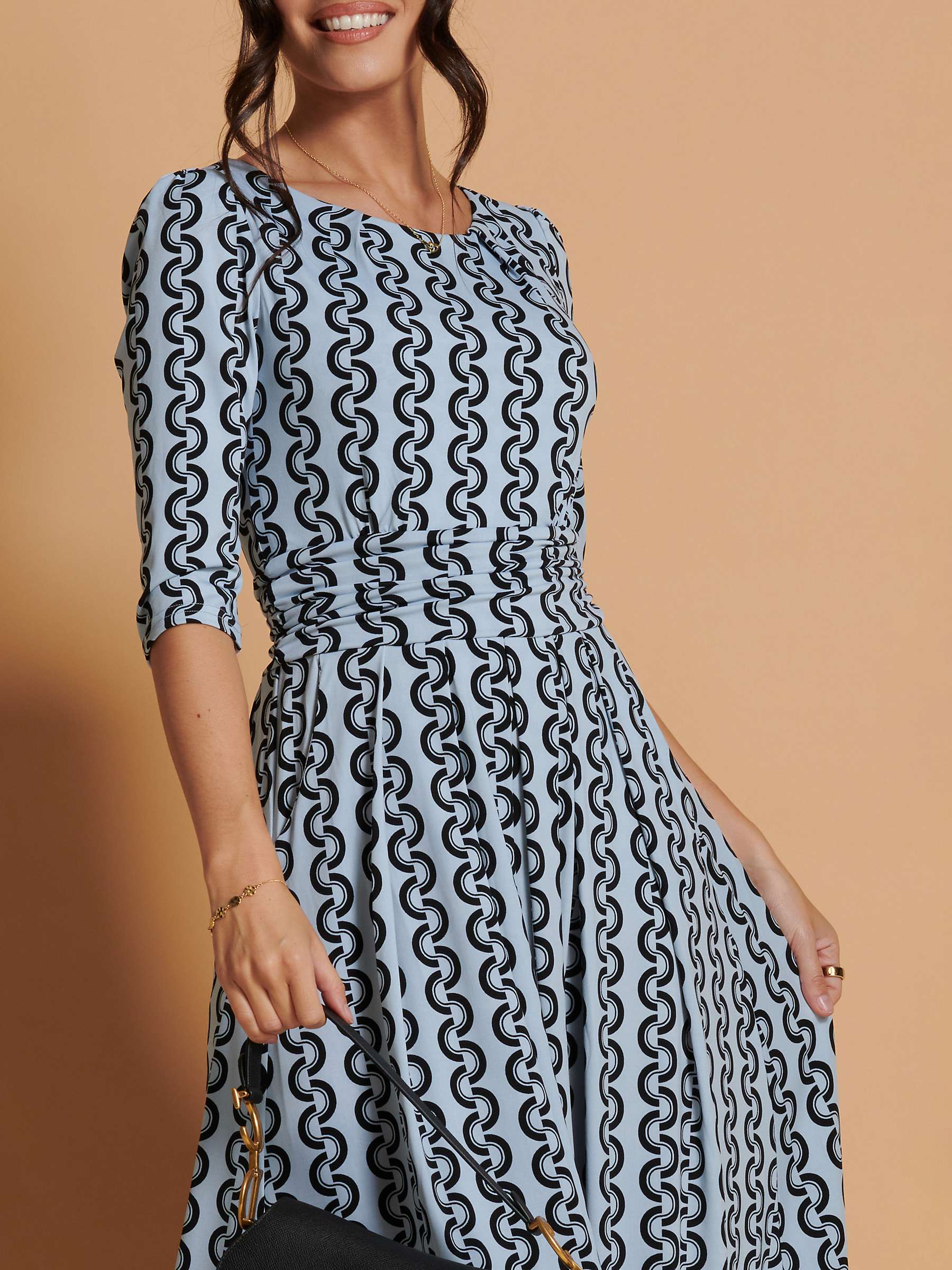 Buy Jolie Moi Cierra Jersey Maxi Dress, Light Blue Online at johnlewis.com