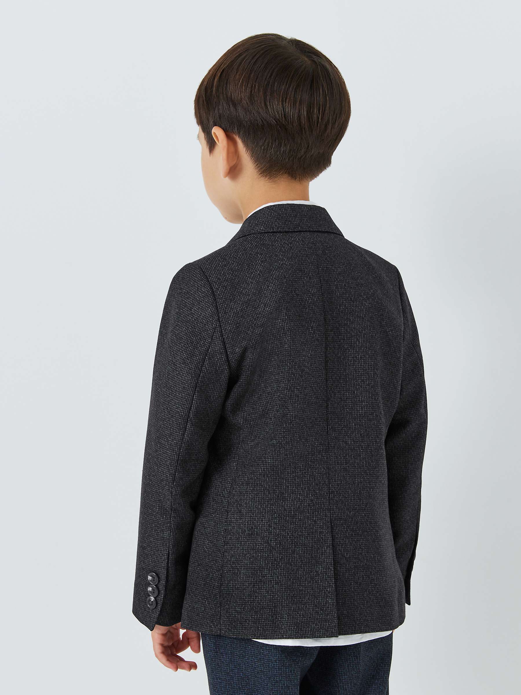 Buy John Lewis Heirloom Collection Kids' Relaxed Check Blazer, Grey Online at johnlewis.com