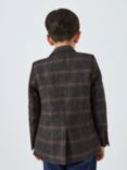 John Lewis Heirloom Collection Kids' Tweed Check Blazer, Grey