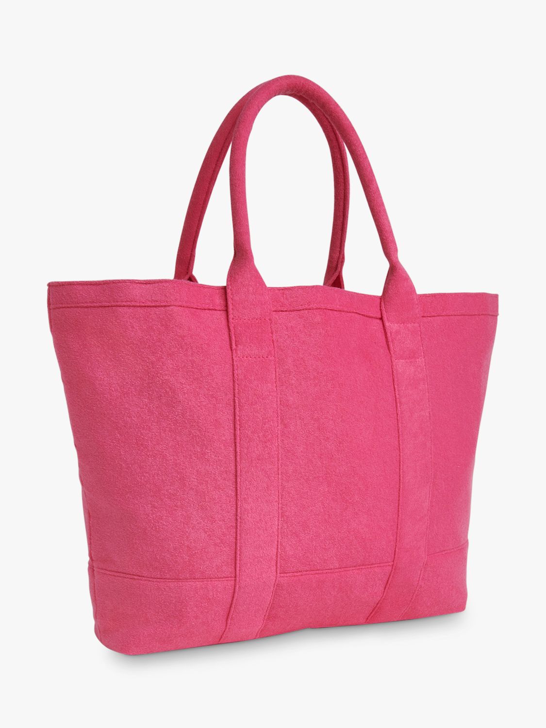 Whistles Penny Oversized Towelling Tote Bag, Pink