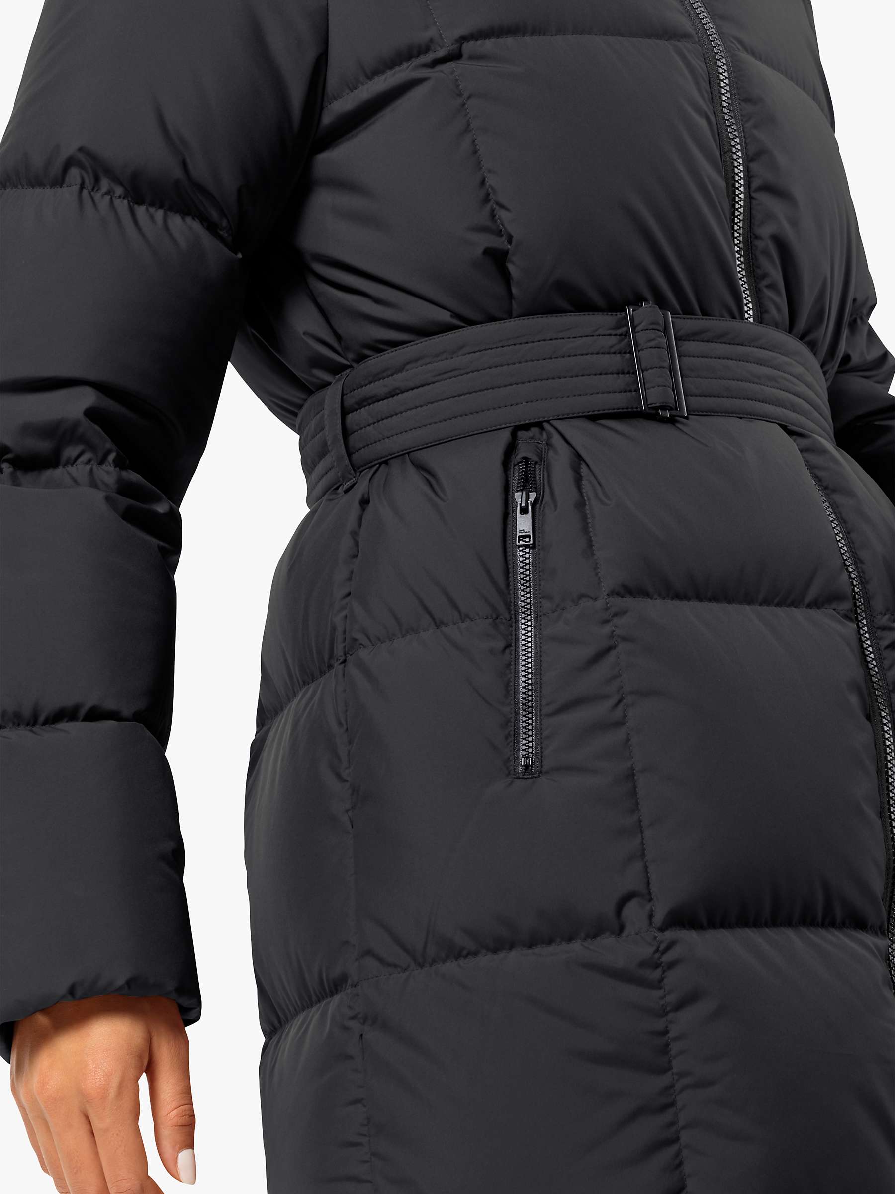 Buy Jack Wolfskin Frozen Lake Down Coat, Black Online at johnlewis.com