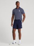 Polo Ralph Lauren X Wimbledon Ball Boy Striped Polo Top, French Navy