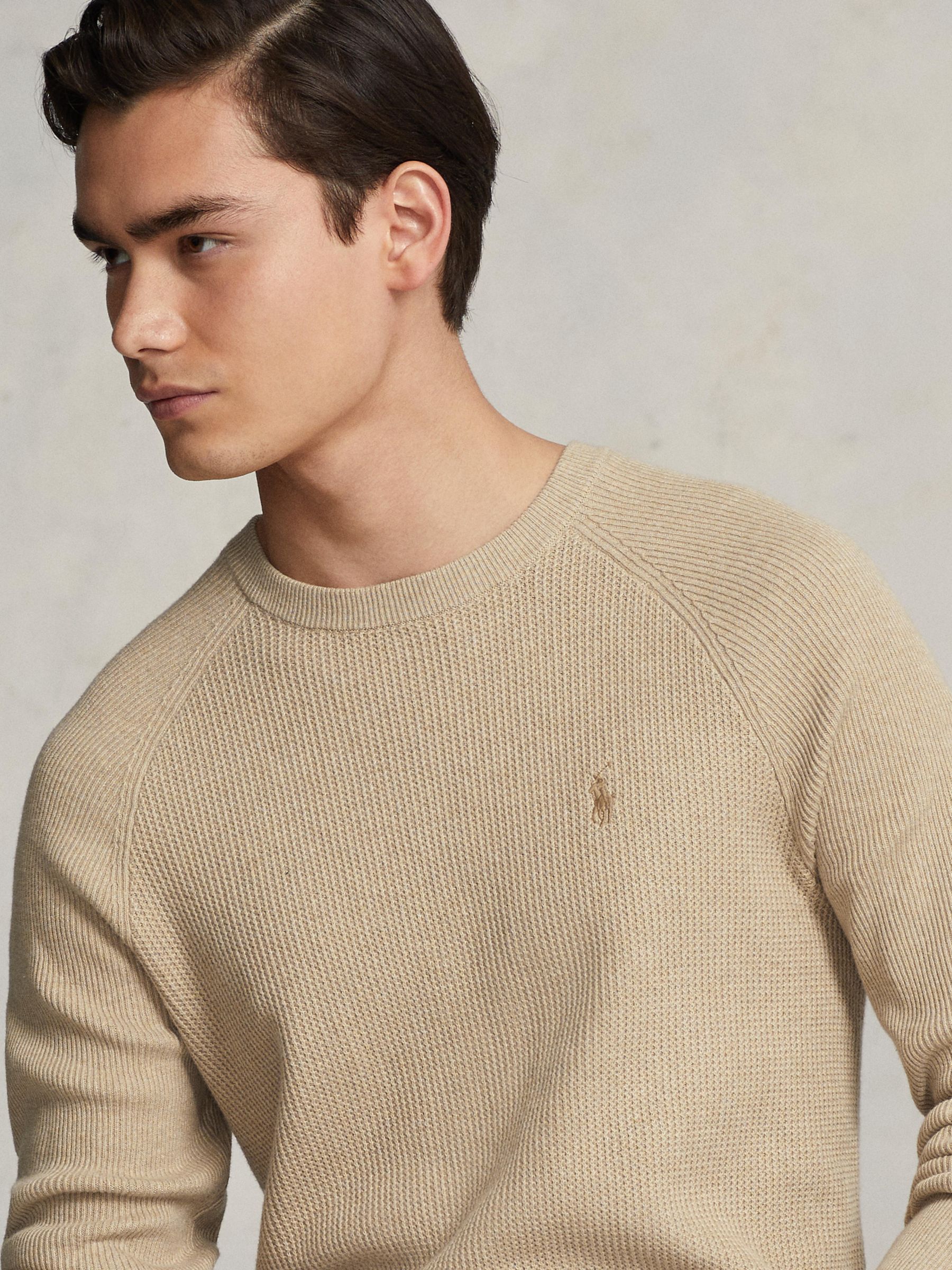 Long-Sleeve Polo Pullover Sweater for Men
