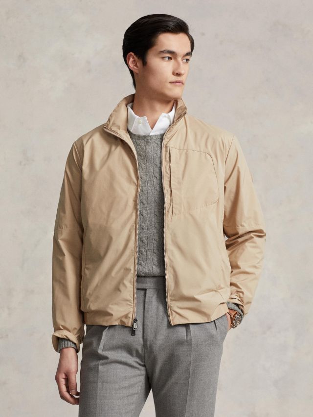 Packable bomber store jacket