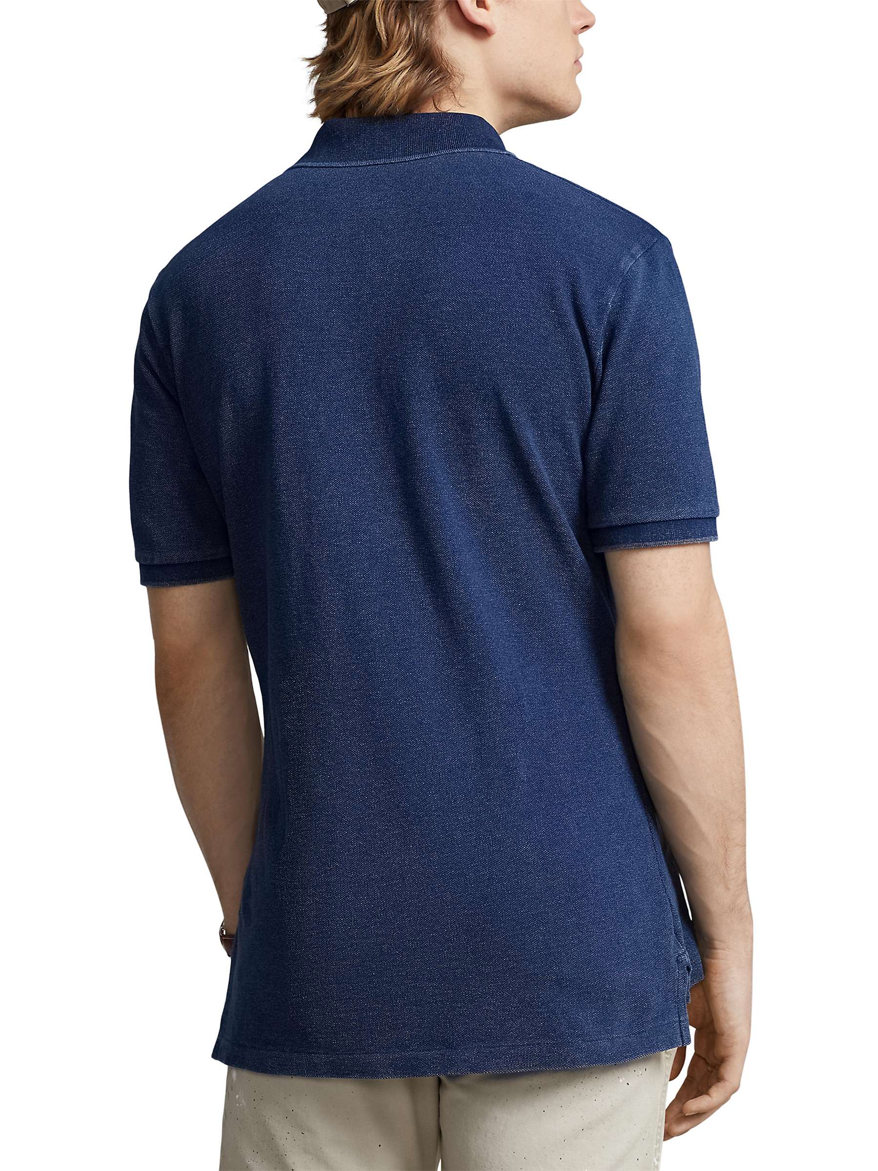 Buy Polo Ralph Lauren Slim Fit Short Sleeve Polo Shirt, Dark Indigo Online at johnlewis.com