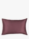John Lewis Organic Mulberry Silk Standard Pillowcase, Damson