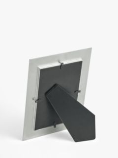 John Lewis Enamel & Metallic Edge Photo Frame, Grey/Silver, 4 x 6" (10 x 15cm)
