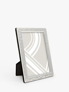 John Lewis Hammered Metal Photo Frame, 8 x 10" (20 x 15cm), Silver Plated