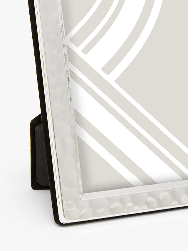John Lewis Hammered Metal Photo Frame, 8 x 10" (20 x 15cm), Silver Plated