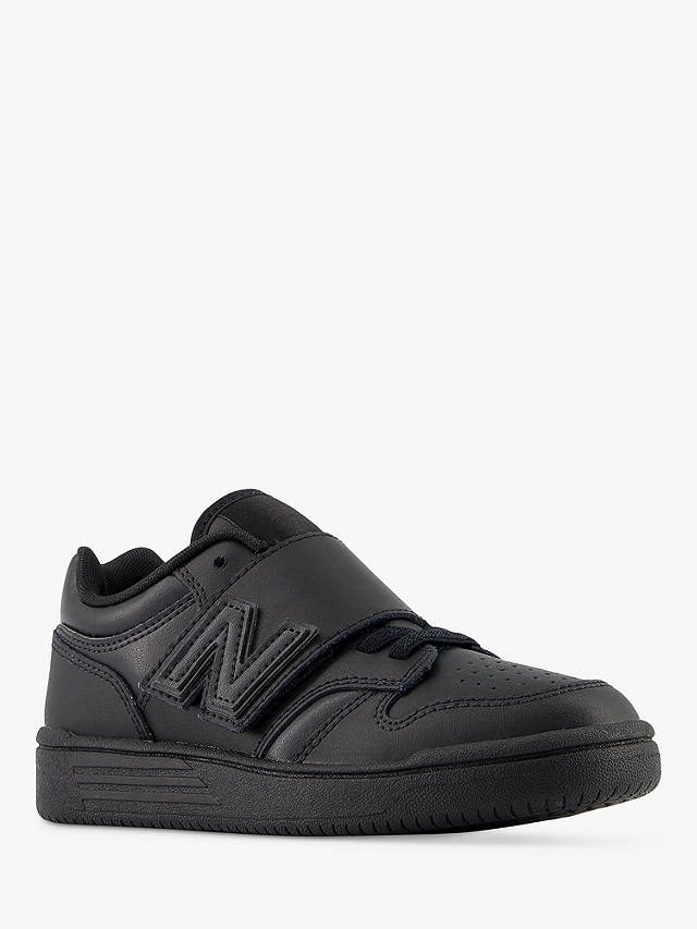 New Balance Kids' 480 Bungee Lace Trainers, Black