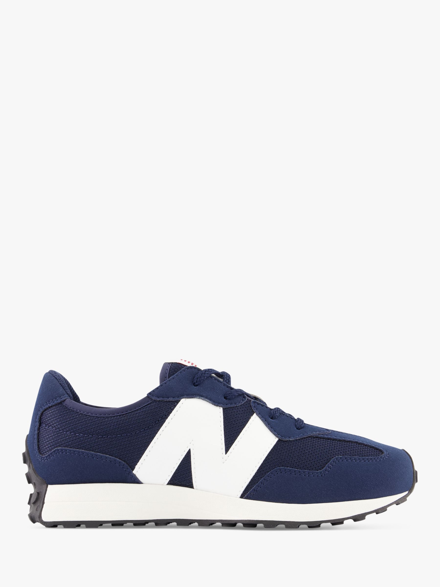 New Balance Kids' 327 Lace Up Trainers, Navy at John Lewis & Partners