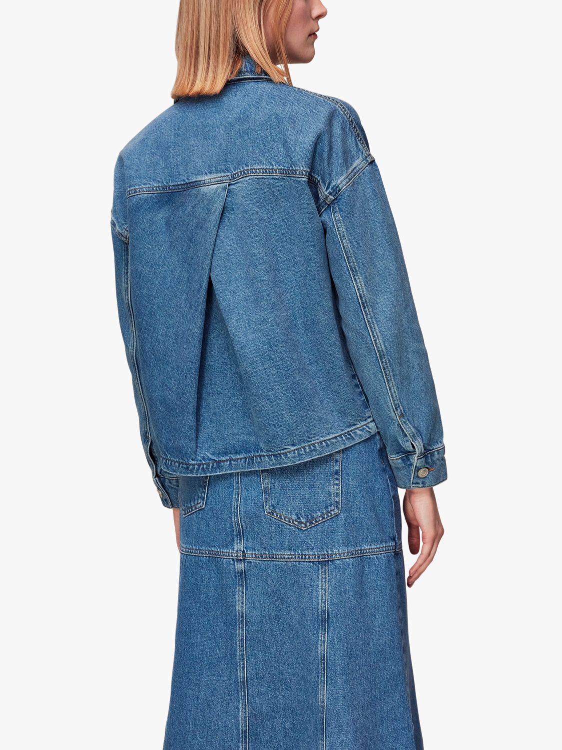 Denim Patchwork Denim Jacket, WHISTLES