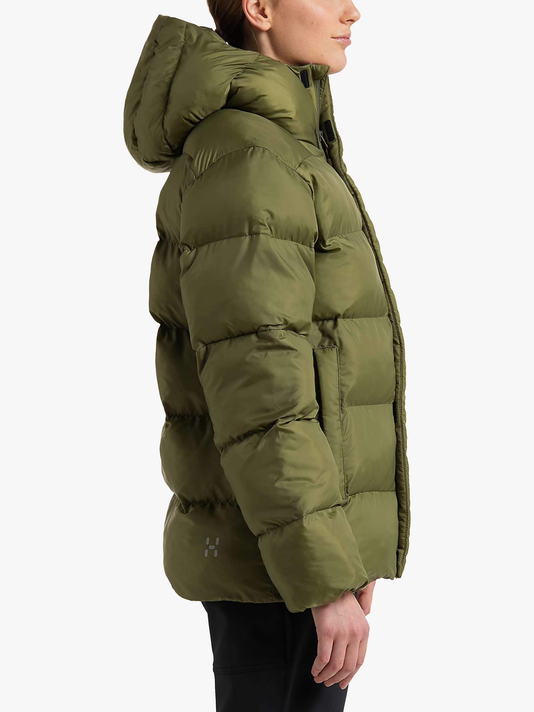 Buy Haglöfs Puffy Mimic Women's Waterproof Jacket, Olive Green Online at johnlewis.com