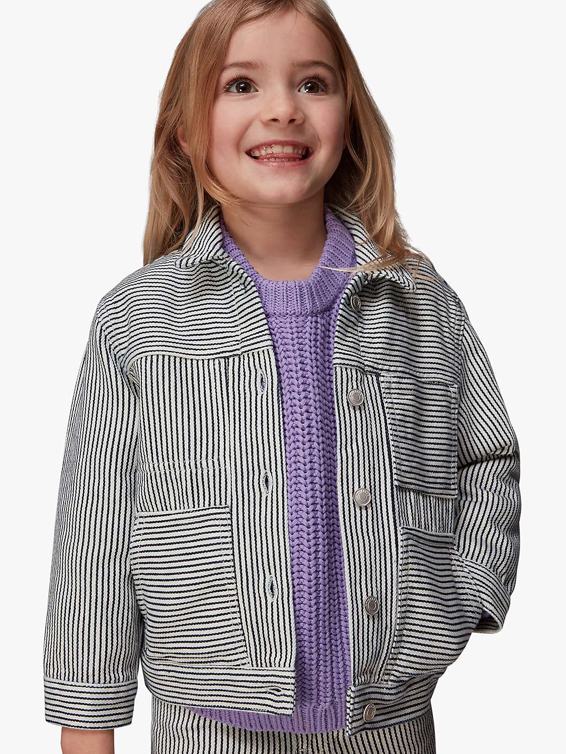 Buy Whistles Kids' Stripe Jacket, Multi Online at johnlewis.com