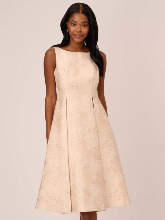 Adrianna papell shop cream dress