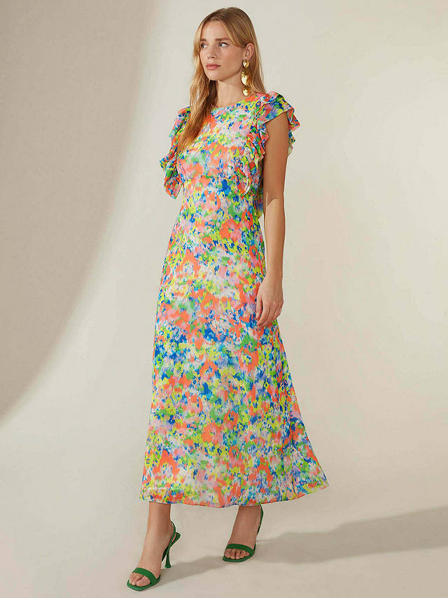 Ro&Zo Elise Ditsy Floral Midi Dress, Multi