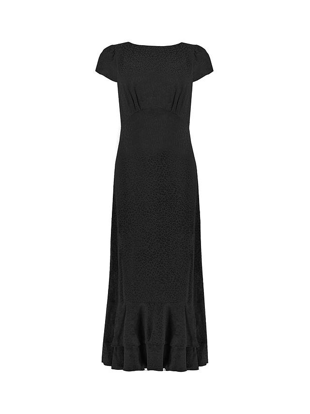 Ro&Zo Phoebe Scoop Back Dress, Black at John Lewis & Partners