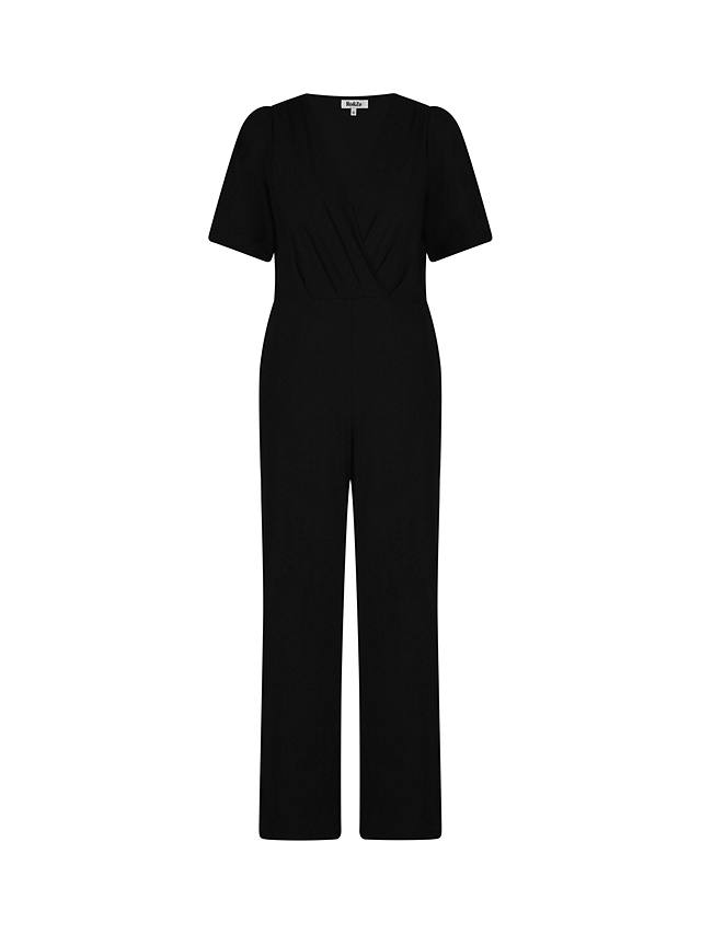 Ro&Zo Jersey Wrap Jumpsuit, Black at John Lewis & Partners