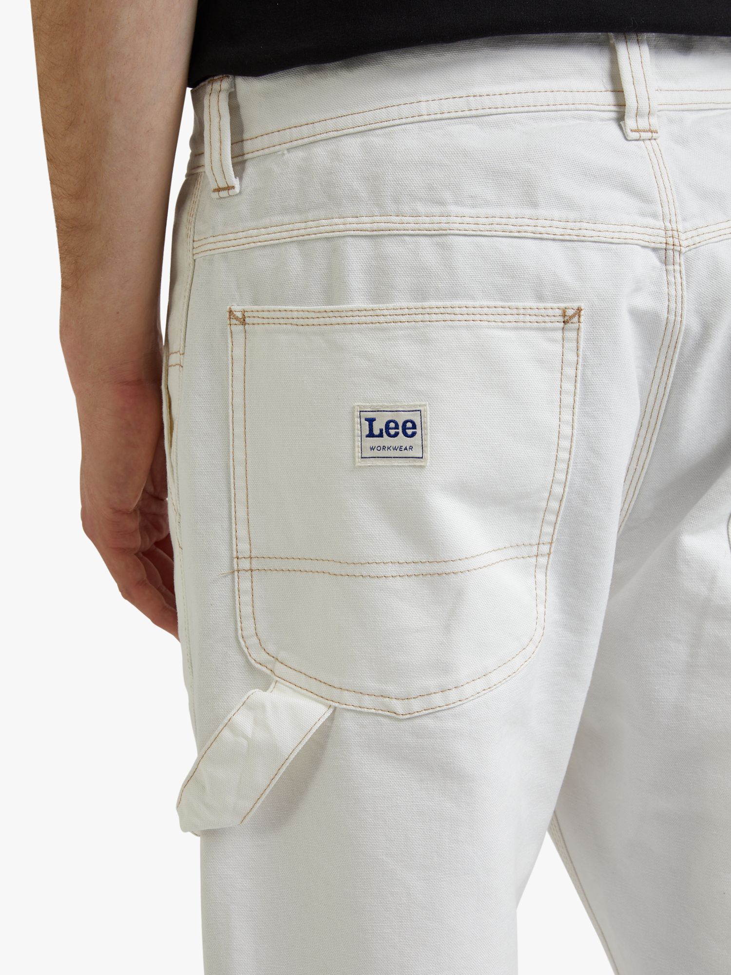 John Lewis ANYDAY Carpenter Denim Jeans, Ecru at John Lewis & Partners