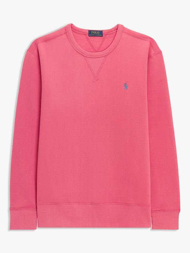 Polo Ralph Lauren Long Sleeve Sweatshirt, Red Sky at John Lewis & Partners