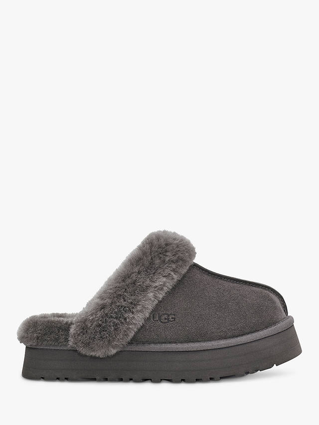 UGG Disquette Suede Slippers, Charcoal
