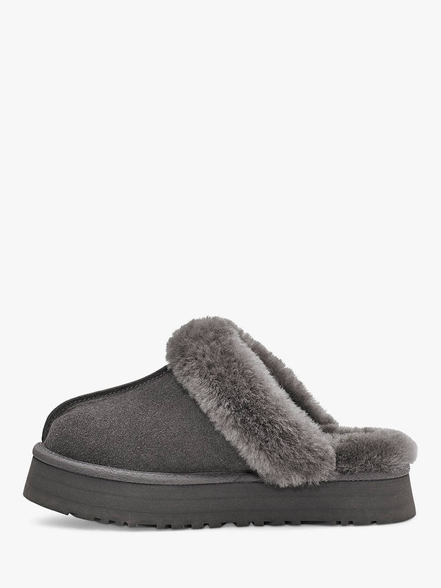 UGG Disquette Suede Slippers, Charcoal