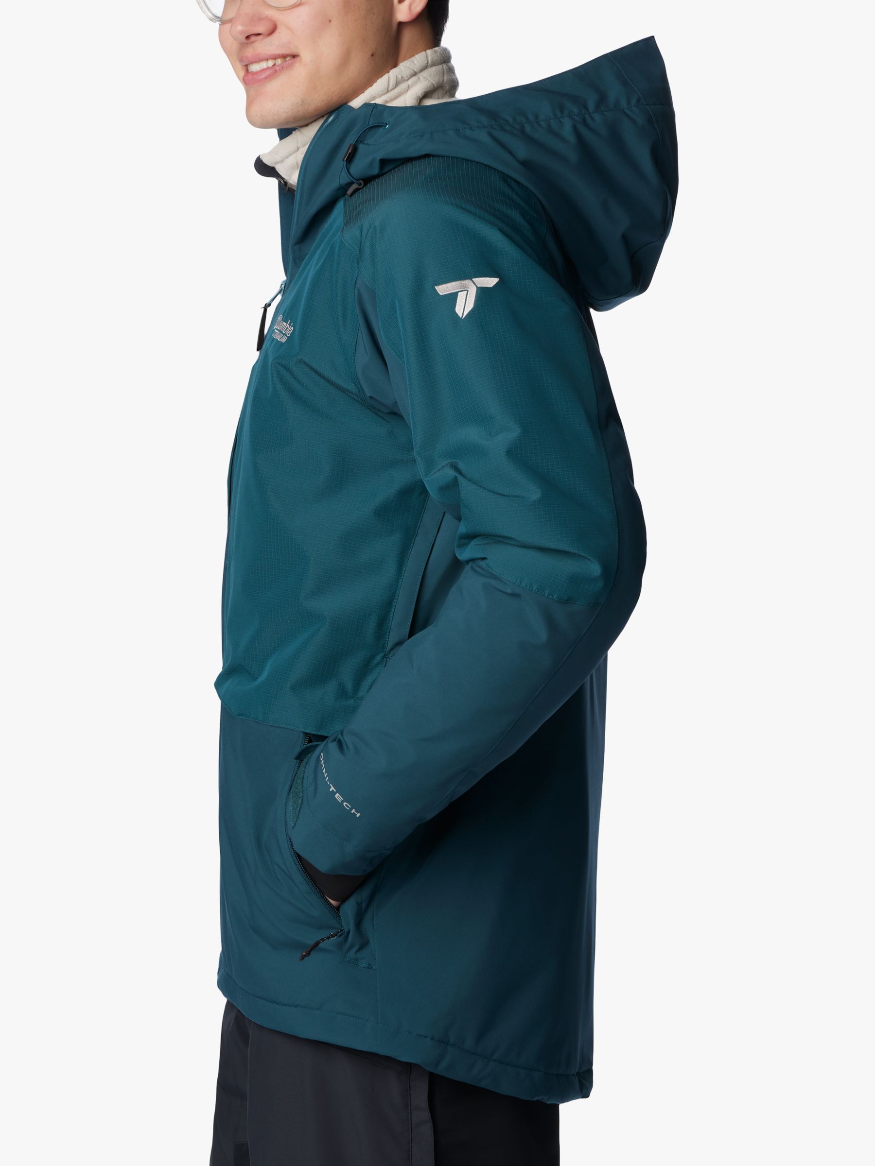 Columbia Sportswear Omni Tech Titanium Winter Ski Jacket Blue