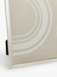 John Lewis Ribbed Photo Frame, Silver Plated