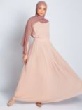 Aab Pleat Maxi Dress, Pink