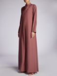 Aab Mandarin Collar Maxi Dress, Pink