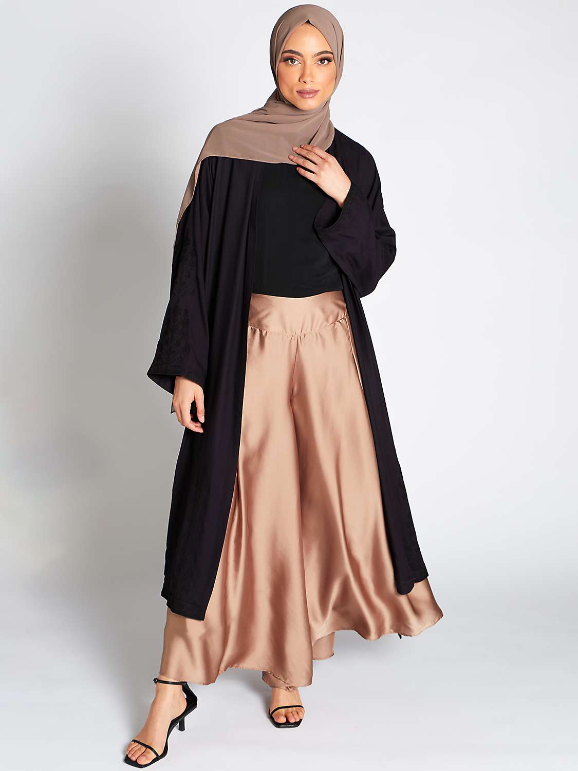 Buy Aab Satin Flare Trouser Online at johnlewis.com