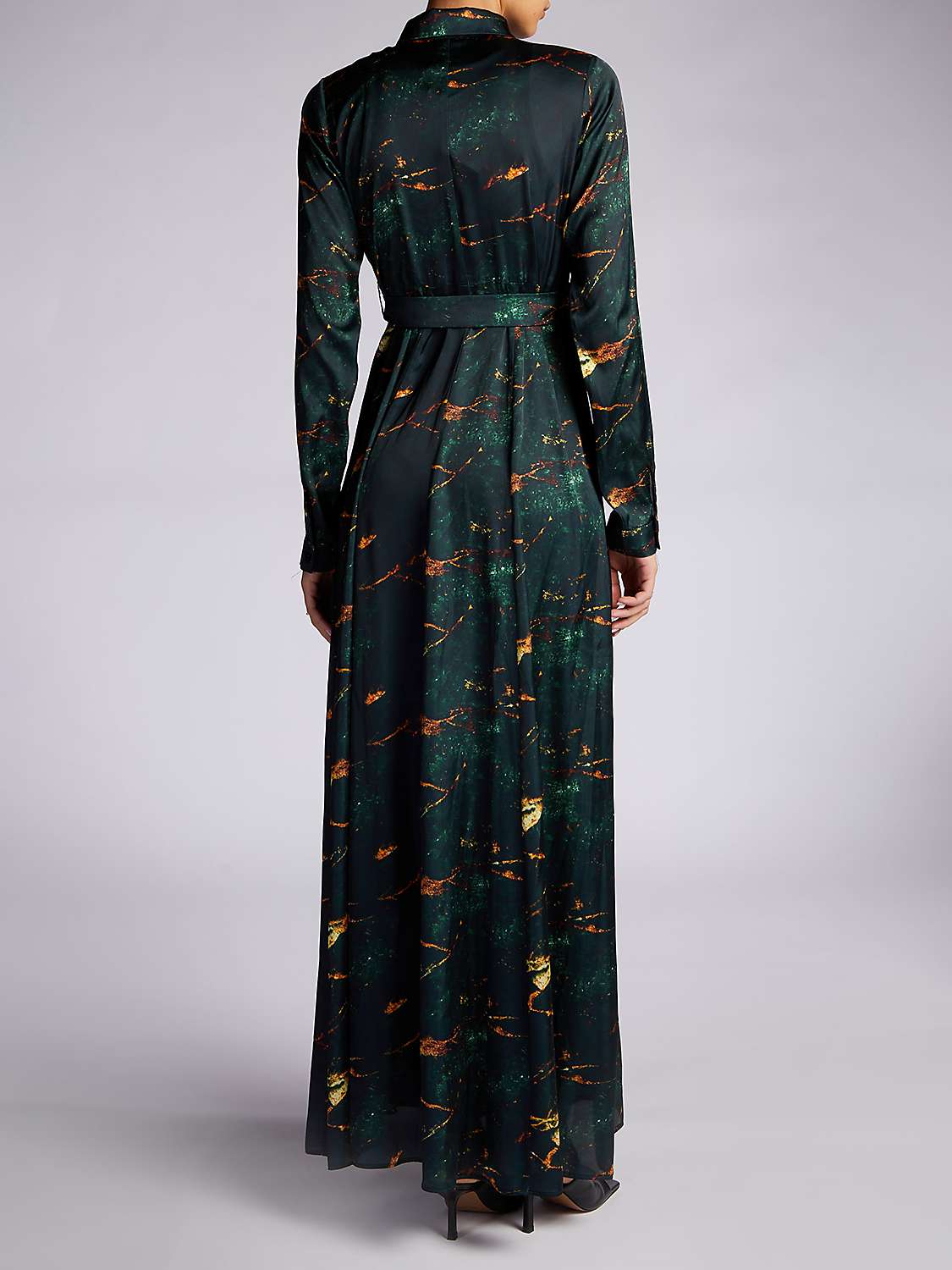 Buy Aab Kintsugi Maxi Dress, Green Online at johnlewis.com