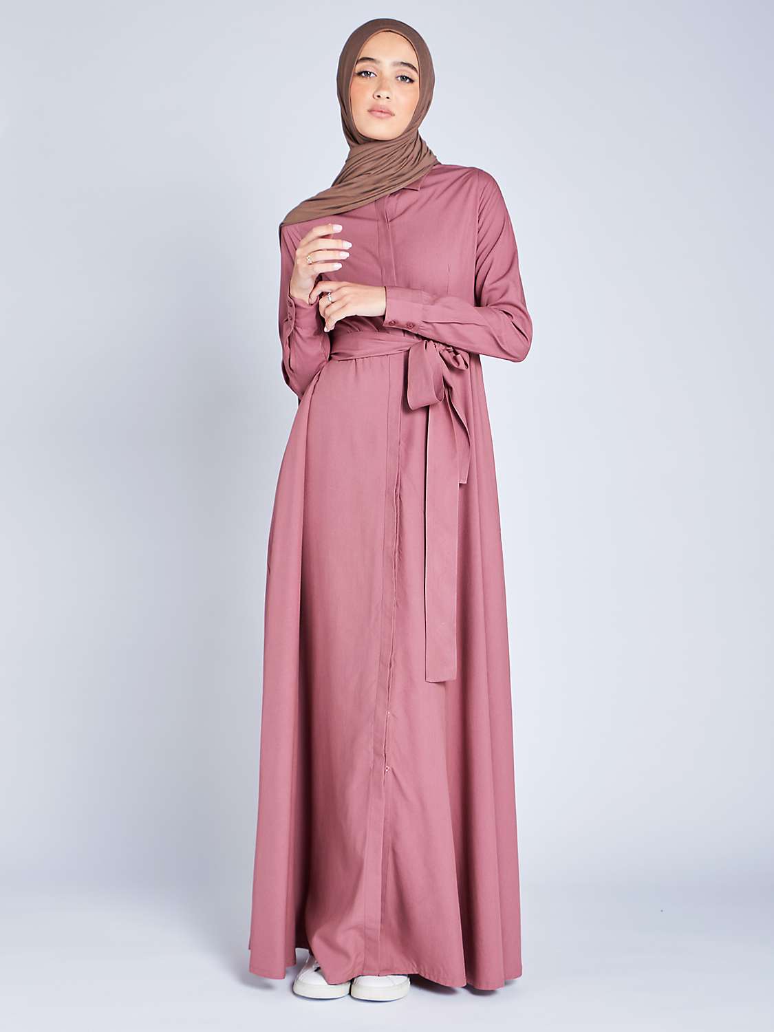Buy Aab Shirted Maxi Rosy Dress, Pink Online at johnlewis.com