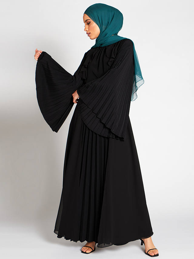 Aab Plisse Maxi Dress, Black