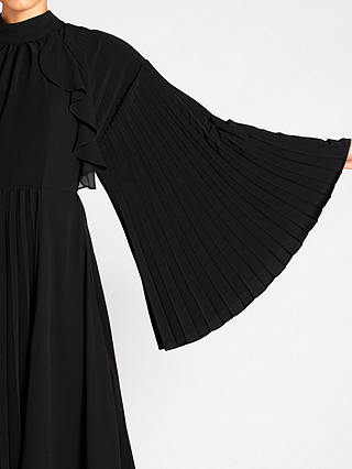 Aab Plisse Maxi Dress, Black