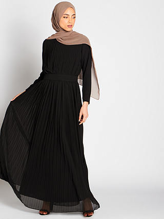 Aab Pleat Maxi Dress, Black