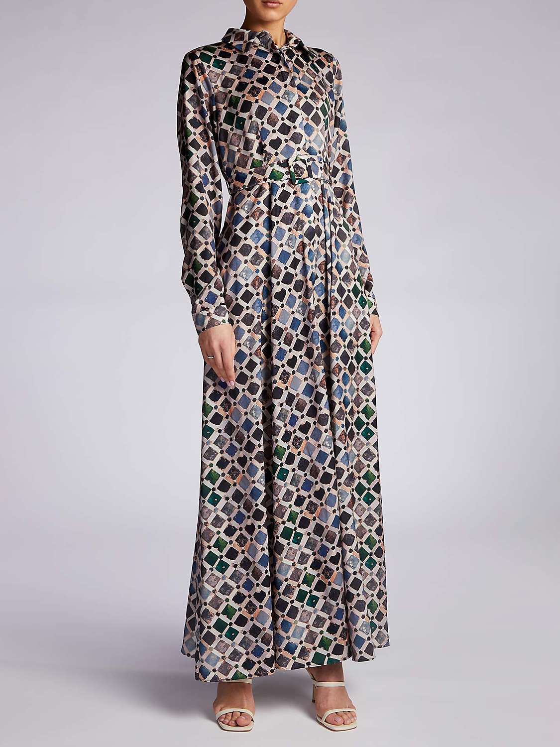 Aab Mosaic Maxi Dress, Multi at John Lewis & Partners