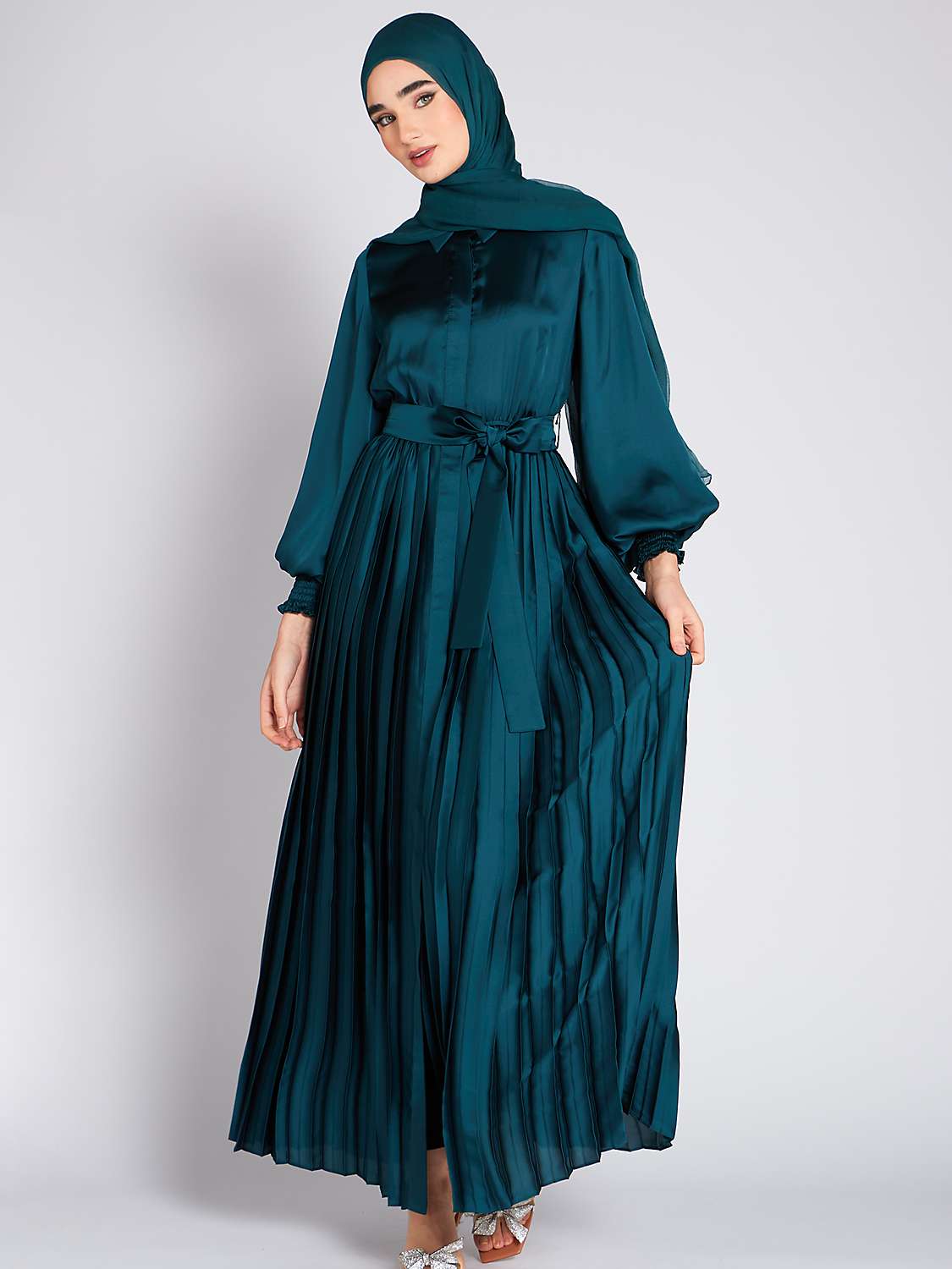 Buy Aab Plisse Maxi Dress Online at johnlewis.com
