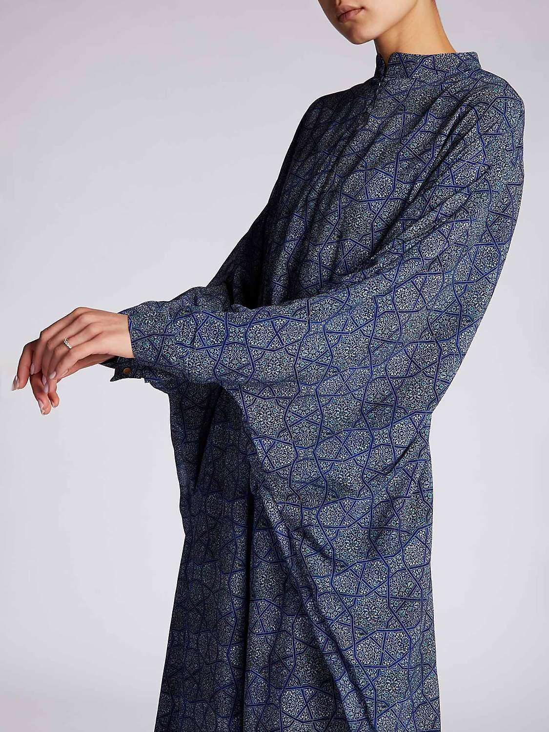 Buy Aab Fasayfsa Kaftan Maxi Dress, Blue Online at johnlewis.com