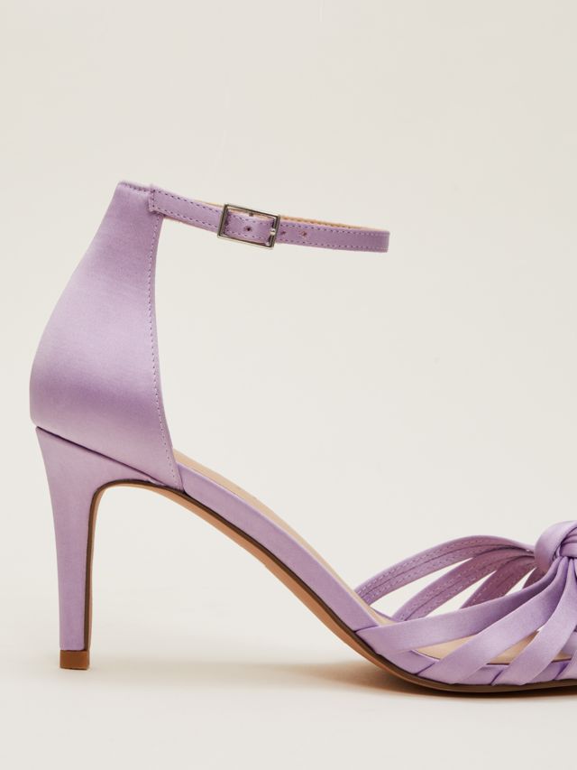 Lilac discount heeled sandals