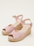 Phase Eight Suede Espadrilles, Light Pink