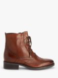 John Lewis Camie Leather Brogue Detail Lace Up Ankle Boots