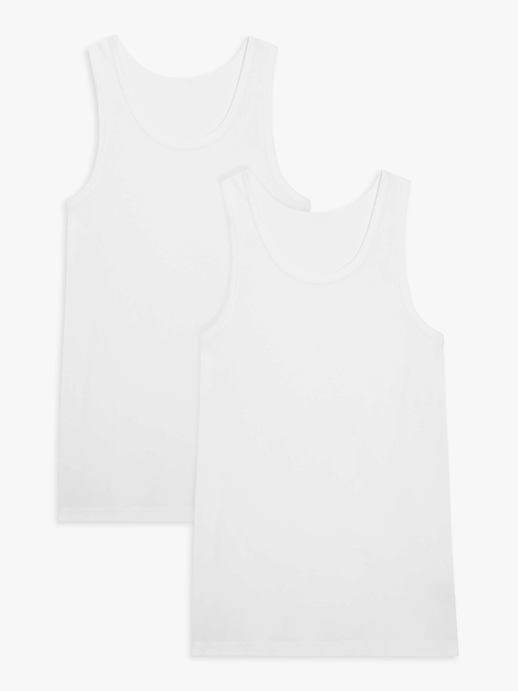 Buy John Lewis Organic Cotton Vest, Pack of 2 Online at johnlewis.com