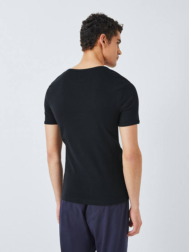 John Lewis Organic Cotton Vest T-Shirt, Black