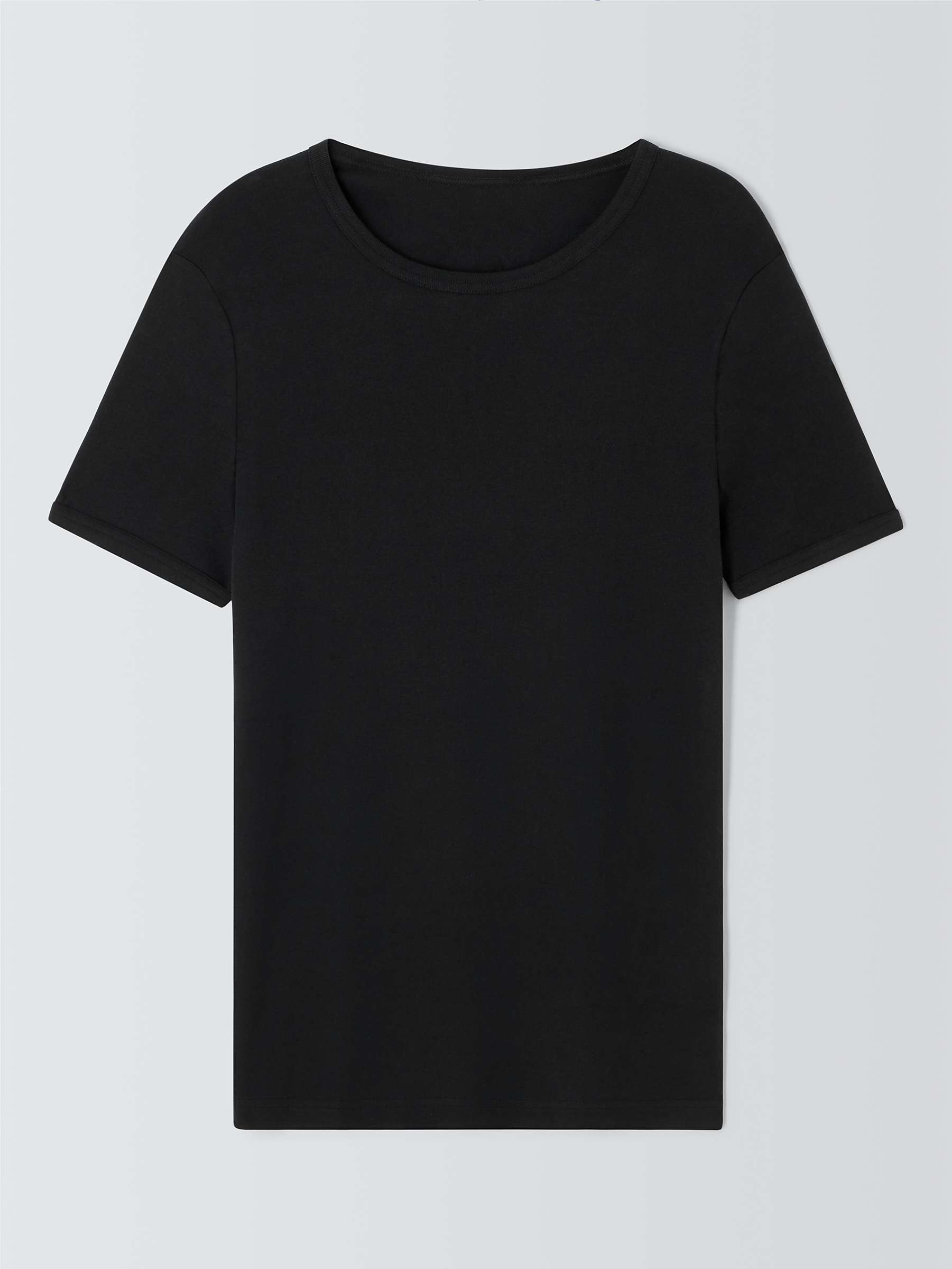 Buy John Lewis Organic Cotton Vest T-Shirt, Black Online at johnlewis.com